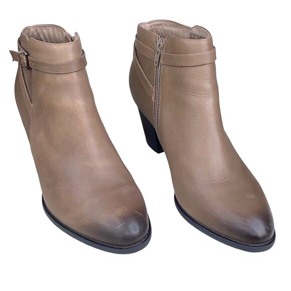 Vionic Women’s Upton Brown Leather Side Zip Ankle Bootie Size US 10 - Picture 2 of 11